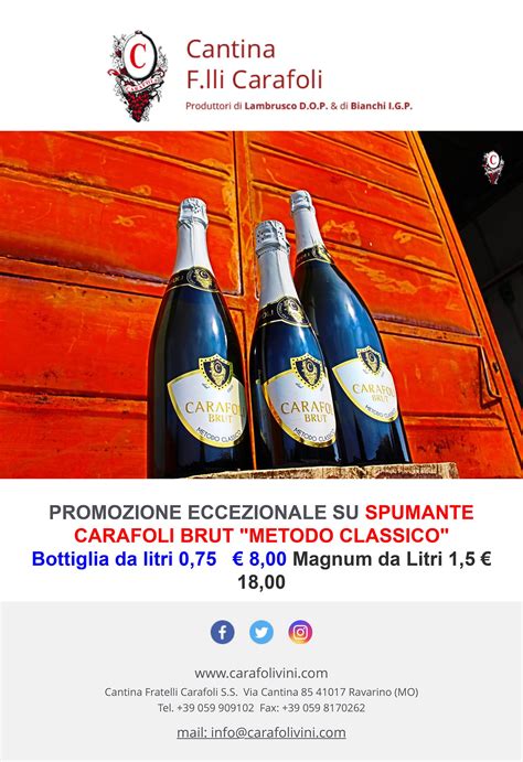 OFFERTA VINO SPUMANTE BRUT "METODO CLASSICO"