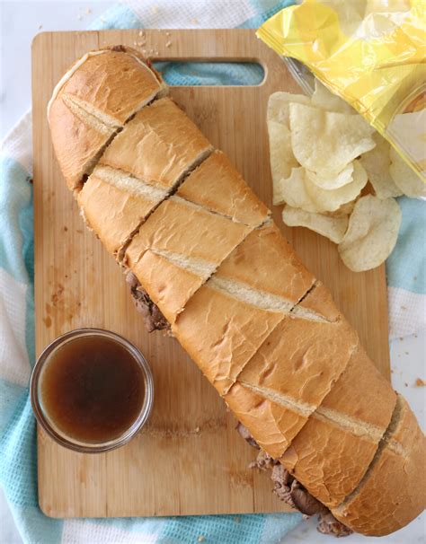 Easy French Bread French Dip Sandwiches - It's Always Autumn