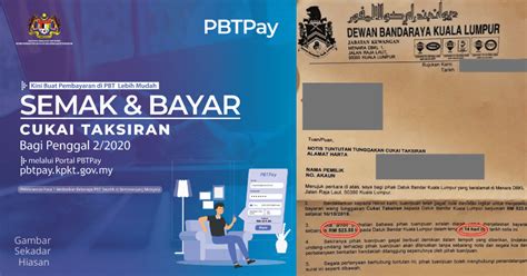 Elak Denda Bayar Lewat (Tunggakan), Ini Cara Bayar Cukai Taksiran / Cukai Pintu Online