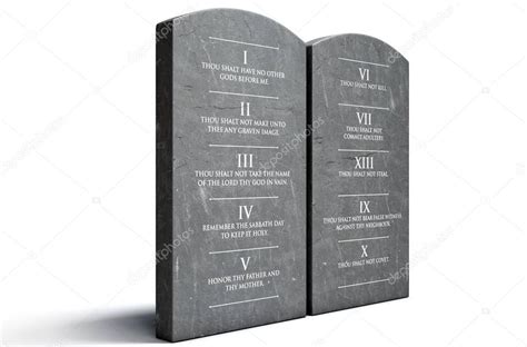 Ten Commandments Stones — Stock Photo © albund #133058636