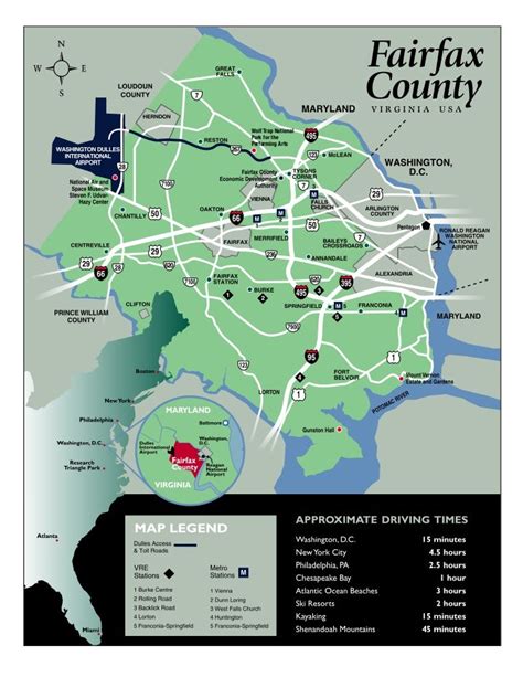 Fairfax county map