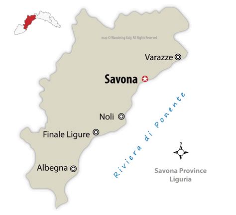 Savona Province Map & Guide | Wandering Liguria