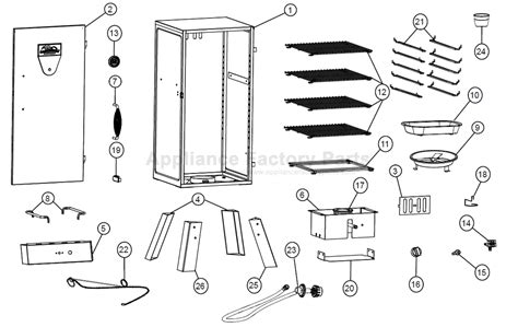 Masterbuilt Propane Smoker Parts Diagram