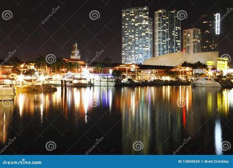 Bayside, Miami Skyline stock photo. Image of building - 13850620