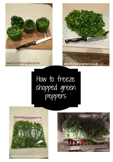 Quick Tip Tuesday: How to freeze green peppers - LIFE, CREATIVELY ORGANIZED