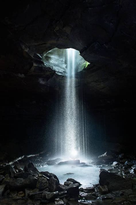 Awesome Cascade in the Cave Photograph | Nature photography, Landscape ...