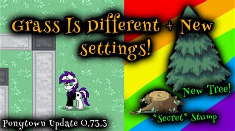 Grass Is Different & New Settings! (Ponytown Update 0.74.3) - YouTube