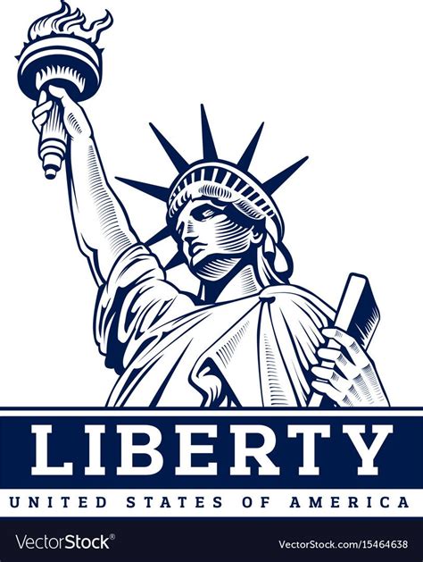 Liberty statue new york city Royalty Free Vector Image , #Sponsored, #york, #city, #Liberty, # ...