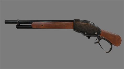 Winchester 1887 - 3D Model by sathak