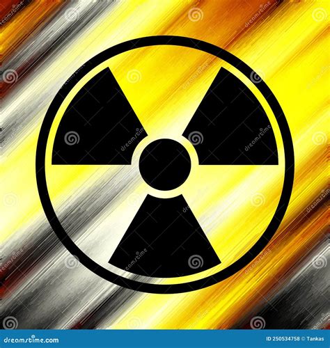 Nuclear Radiation Symbol on Grunge Wall. Vector Background Stock Vector - Illustration of design ...