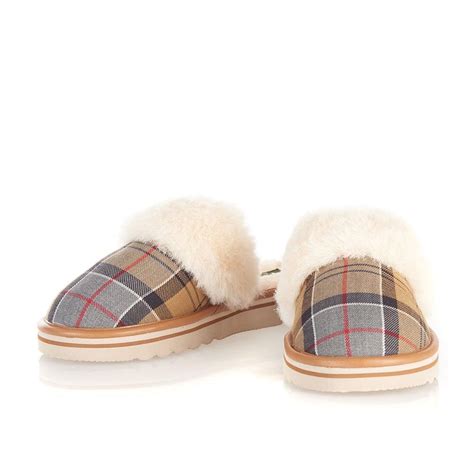 Barbour Suede Victoria Ladies Mule Slippers - Lyst