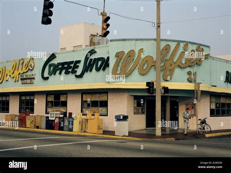 wolfies coffee shop, collins avenue , miami beach florida usa Stock Photo - Alamy