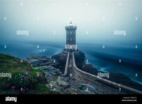 Kermorvan lighthouse, Le Conquet, Brittany, France Stock Photo - Alamy