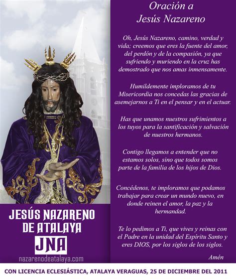 Oración a Jesus Nazareno - Jesus Nazareno de Atalaya