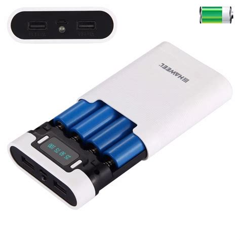 Portable 18650 Battery Charger & Dual USB Ports DIY Power Bank with ...