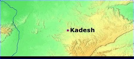 Map - Kadesh - BibleBento.com