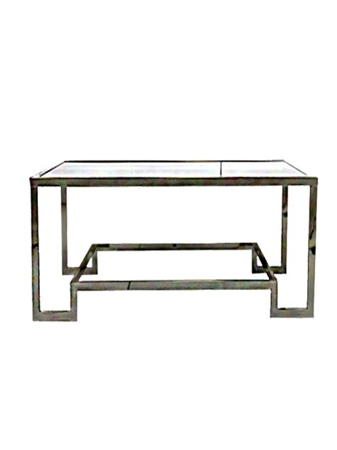 Coffee Table - Chrome and Glass - ELEMENT