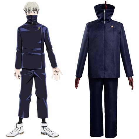 Anime Jujutsu Kaisen Cosplay Toge Inumaki Costume Adult Men Women Black ...