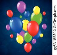 900+ Birthday Balloons Vector Clip Art | Royalty Free - GoGraph