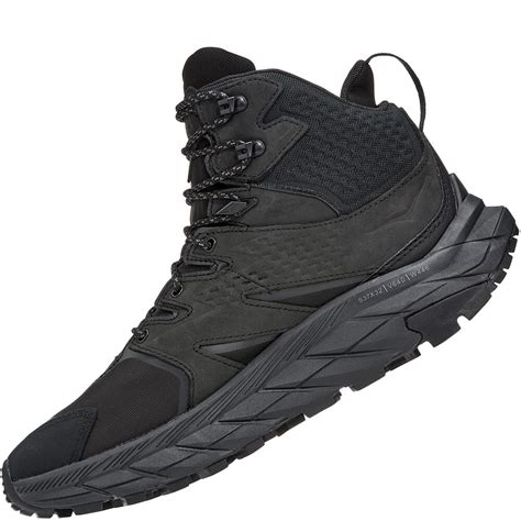 Hoka One One Men's Anacapa Mid WP Hiking Boots - Black | bootbay