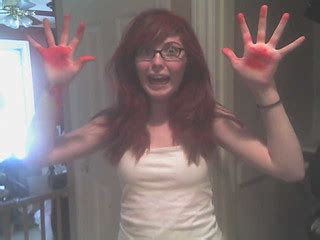 Red Emily | Emily with red spray-on hair dye. | Ryan Ruppe | Flickr