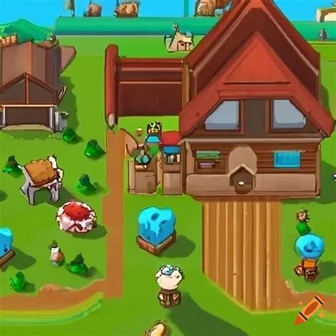 Farming valley gameplay on Craiyon