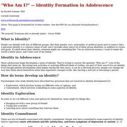 Sense of Identity in Adolescence | Pearltrees