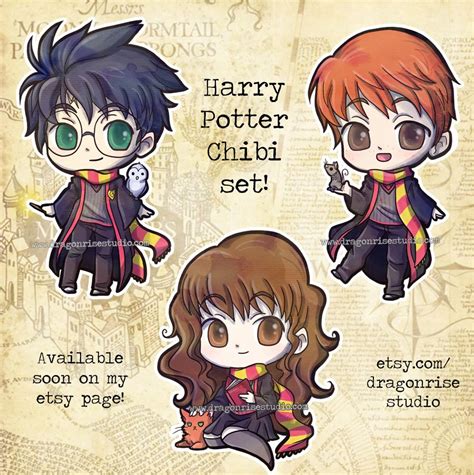 ️Harry Potter Chibi Coloring Pages Free Download| Gambr.co