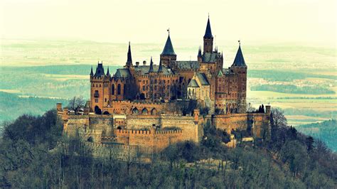 nature, Trees, Forest, Architecture, Castle, Germany, Tower, Hill, Landscape, Walls, House ...