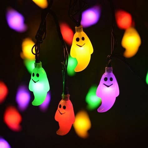 Ghost Solar String Lights Outdoor Halloween Decorations | Fresh Garden ...