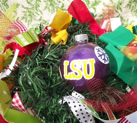 LSU Christmas Ornament Geaux Tigers. $10.00, via Etsy. | Merry and ...