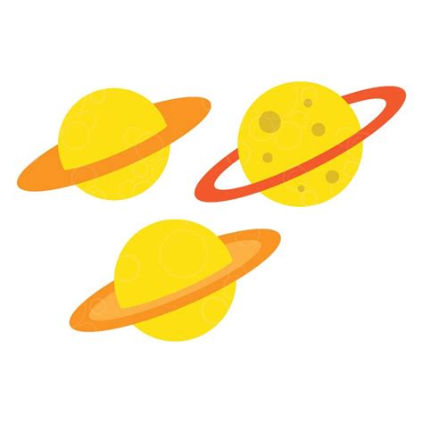 Three Variants of Saturn Svg Planet SVG Saturn Cut File | Etsy