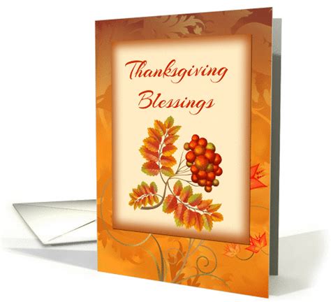 Thanksgiving Blessings, Leaves card (1335776)