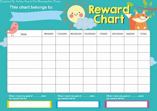 Free Printable Reward Chart Template | DocTemplates