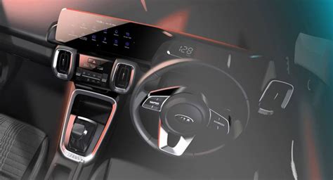 2021 Kia Sonet Small Crossover Shows Its Tech-Savvy Interior For The ...