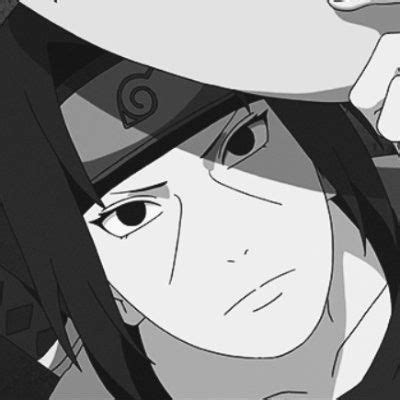 Naruto Itachi Uchiha (Black and White Icon) | Аматэрасу, Наруто, Аниме