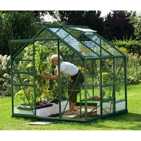 6ft x 6ft Value Green Metal Frame Greenhouse