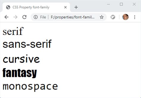 Simple Different Types Of Font Family In Css With New Ideas | Typography Art Ideas