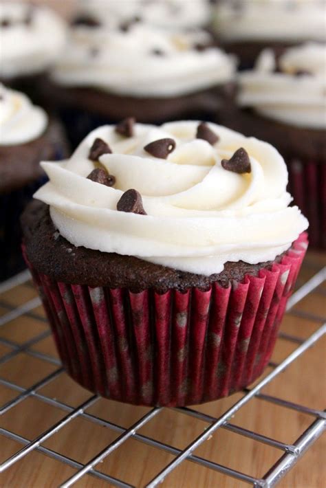 Baked Perfection: Chocolate Cupcakes with Vanilla Frosting Dessert Cupcakes, Baking Cupcakes ...