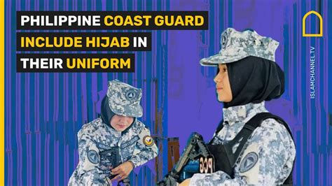 Philippine Coast Guard include hijab in their uniform - YouTube