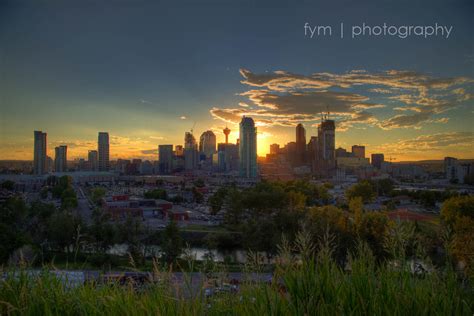 Calgary Skyline at Sunset -- Urban Life & Travel in photography-on-the.net forums