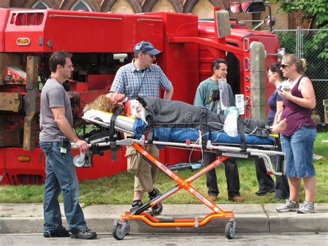 Film Shoot Location Of An Accident Scene. Editorial Stock Photo - Image: 25247233