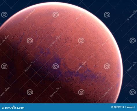 Mars, Soil Crust, Space, Solar System Stock Illustration - Illustration ...