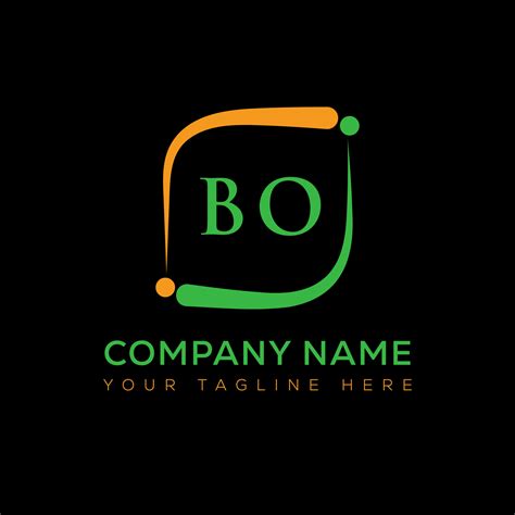 BO letter logo creative design. BO unique design. 20367597 Vector Art ...