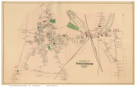 South Abington, Massachusetts 1879 Old Town Map Reprint - Plymouth Co. - OLD MAPS