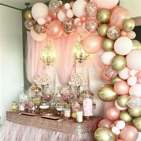 TWSOUL Balloon Arch Kit Garland,127pcs DIY Rose Pink White Gold Balloons Pack Arch for Girl ...