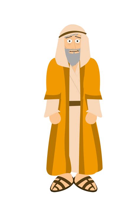 Cartoon Bible Character - Abraham 22278412 PNG