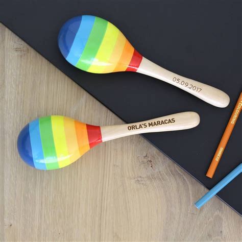 Personalised Wooden Maracas | Maracas, Personalised, Wooden