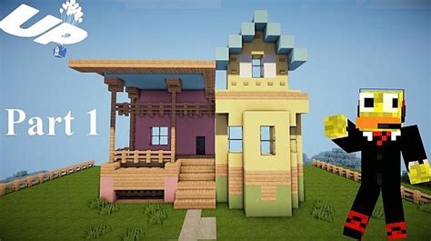 Minecraft: Lets Build Disney Pixar Up House Minecraft Project