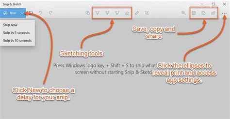 Screen Captures in Windows 10 with Snip & Sketch - nathanworks